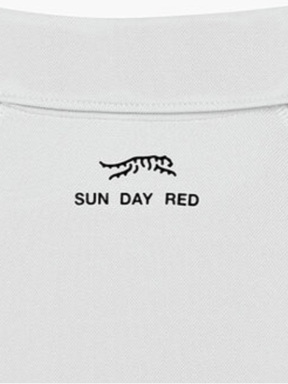 Sun Day Red Core Polo White Snap Performance Golf Shirt Tiger Woods  Medium EUC! - Picture 3 of 12